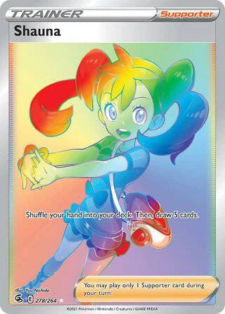 POKEMON 278/264 Shauna - Rare Rainbow