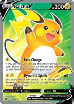 POKEMON 158/172 Raichu V - Rare Ultra