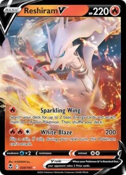 POKEMON 024/195 Reshiram V - Holo Rare V