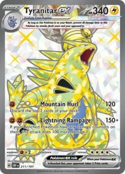 POKEMON 211/197 Tyranitar Ex - Ultra Rare
