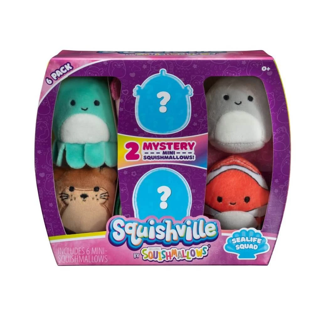 SQUISHMALLOWS SQUISHVILLE - Mini Plush (Squishville Mini Squishmallow 6 Pack)(Asst) - Image 2