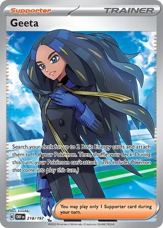 POKEMON 218/197 Geeta - Ultra Rare