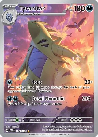 POKEMON 222/193 Tyranitar - Illustration Rare