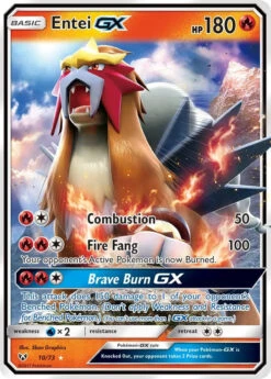 POKEMON 10 / 73 Entei-GX - Ultra Rare