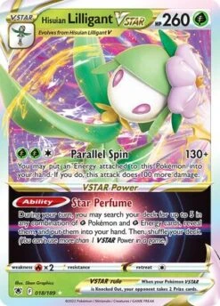 POKEMON 018/189 Hisuian Lilligant VSTAR - Rare Holo VSTAR