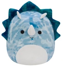 SQUISHMALLOWS 16" Blue Tie Dye Triceratops Solid