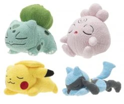 POKEMON PLUSH Sleeping Assortment 5"